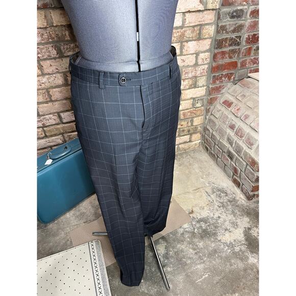 Angelo di Franco suit plaid charcoal white - Picture 7 of 16
